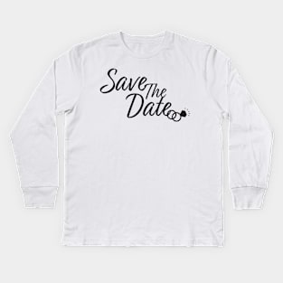 Save the date, Wedding date design Kids Long Sleeve T-Shirt